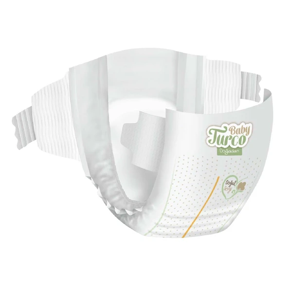 Baby Turco Bebek Bezi Doğadan Beden:2 (3-6Kg) Mini 252 Adet Jumbo Avantaj Pk - Resim 3