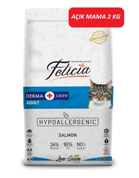 Felicia Hypoallergenic Somonlu Düşük Tahıllı Yetişkin Kedi Maması 2 KG