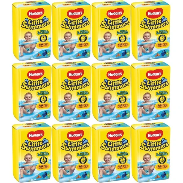Huggıes Little Swımmers Mayo Bebek Bezi Beden:5-6 (12-18KG) 132 Adet (12PK*11) ürün görseli