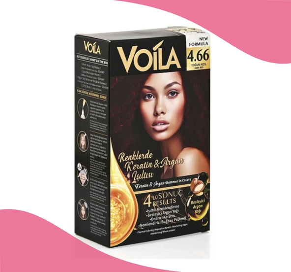 Voila Sac Boyası 4.66 Yoğun Kızıl