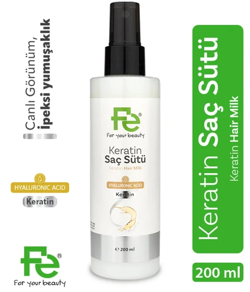 Fe Keratin Saç Sütü 200ML (6 Lı Set) - 3