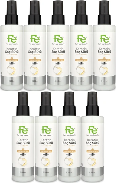 Fe Keratin Saç Sütü 200ML (9 Lu Set)