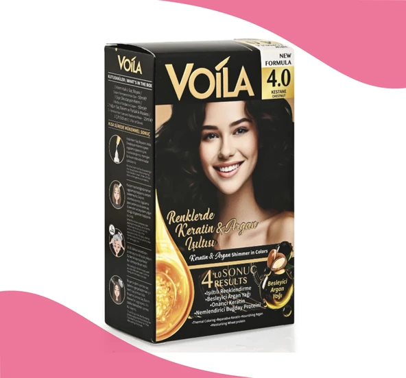 Voila Sac Boyası 4.0 Kestane