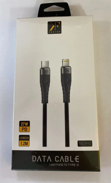 SENIOR S9. IP-C İPHONE - TYPE-C KABLO 1.2MT 27WATT PD - 2