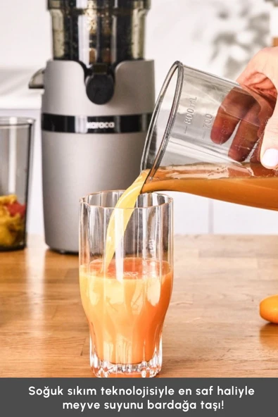 Slow Juicer Yavaş Sıkım Katı Meyve Sıkacağı - 8
