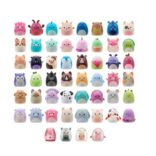 AL0001-1 Squish-a-longs 2 Figür + Yüzük Sürpriz Paket 24lü Display  Seri 1 - 5
