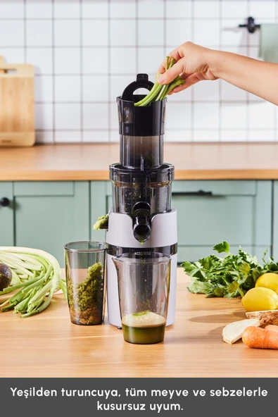 Slow Juicer Yavaş Sıkım Katı Meyve Sıkacağı - 5