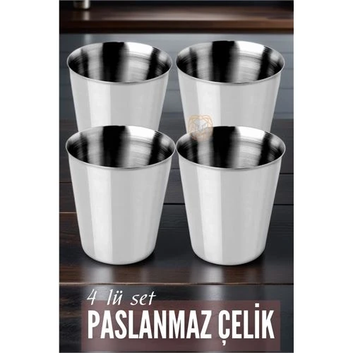 ModaCar Çelik Bardak Seti 4 Adet Fazio Giacinto Design - 2