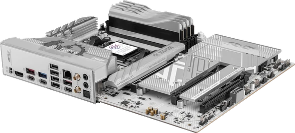 MSI MPG B850 EDGE TI WIFI AM5 DDR5 8400MHZ(OC) HDMI 4x M.2 USB 10Gbs 5G LAN WI-FI 7 ATX - Resim 2