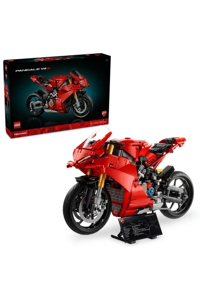 ® Technic Ducati Panigale V4 S Motosiklet 42202 - 18+ Yaratıcı Model Yapım Seti (1603 Parça)