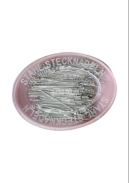 Çelik İğne Pembe Oval Kutuda 25 Gr ürün görseli