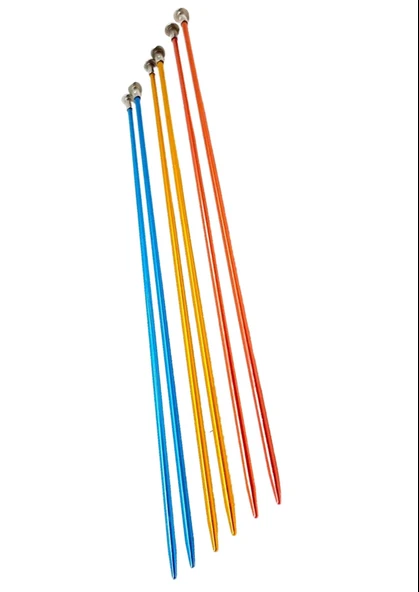 Metalize Kısa Şiş 25 cm 2,5 Numara (Renk Stoğa Göre)
