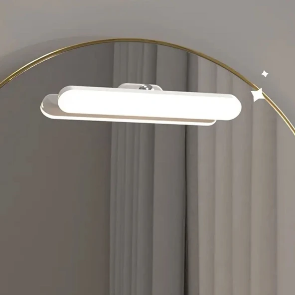 BUFFER® Dokunmatik USB İle Şarj Olabilen 27 cm Led Aydınlatma Makyaj Aynası Işığı - 3