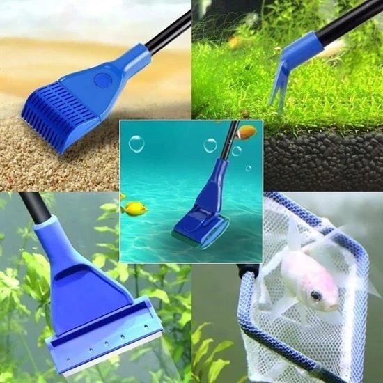 BUFFER® 5 in 1 Akvaryum Tankı Temizleme Seti Akvaryum Balığı Bakım Seti - Resim 2