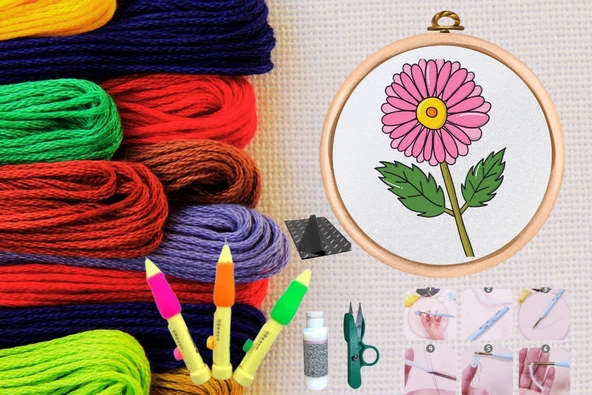 Punch Seti Nakış Seti Kasnaklı Kendin Yap Seti Seri 35 ürün görseli