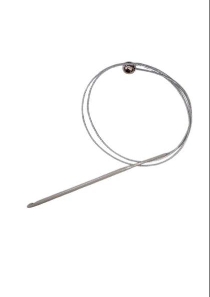 Misinalı Çelik Stoplu Tığ Şiş 5 Numara 60 cm ürün görseli