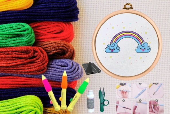 Punch Seti Nakış Seti Kasnaklı Kendin Yap Seti Seri 47 ürün görseli