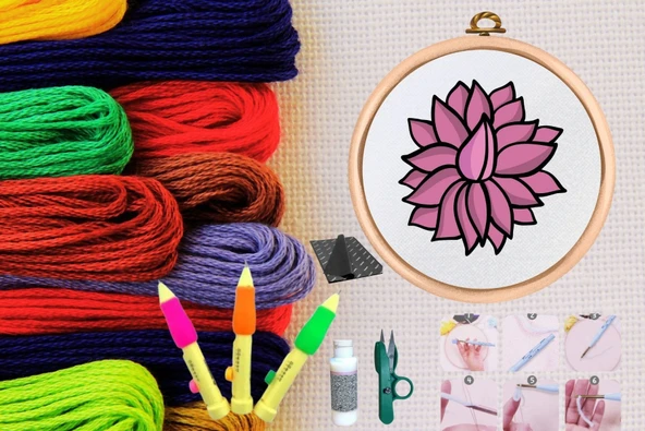 Punch Seti Nakış Seti Kasnaklı Kendin Yap Seti Seri 37 ürün görseli