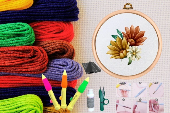 Punch Seti Nakış Seti Kasnaklı Kendin Yap Seti Seri 40 ürün görseli