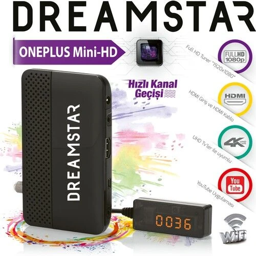 DREAMSTAR ONE PLAS MİNİ HD UYDU ALICISI - 2