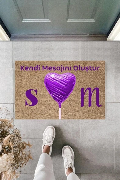 Dijital Baskı Kişiye Özel İç Kapı Dekorasyon Paspas  PS11230
