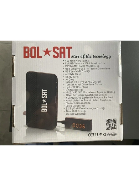 BOLSAT ONEPLUS MİNİ FULL HD UYDU ALICI