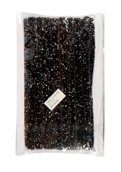 Silikon Yapışkanlı Taş Siyah 1 Metre 1 cm 5 metre