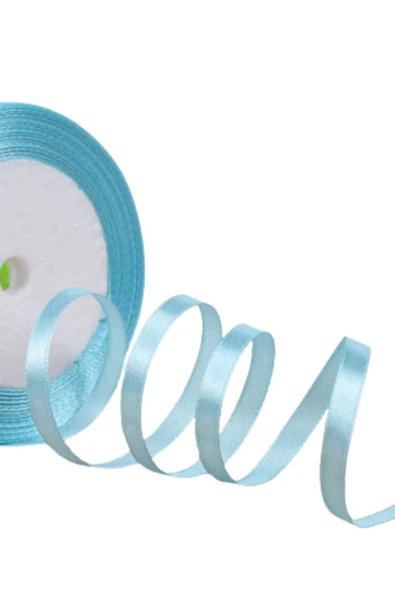 Saten Kurdele 3 cm 10 Metre Mint