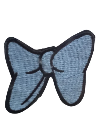 Aplike Ütü İle Yapışan Küçük Kelebek Mavi Arma 2x3 cm ürün görseli