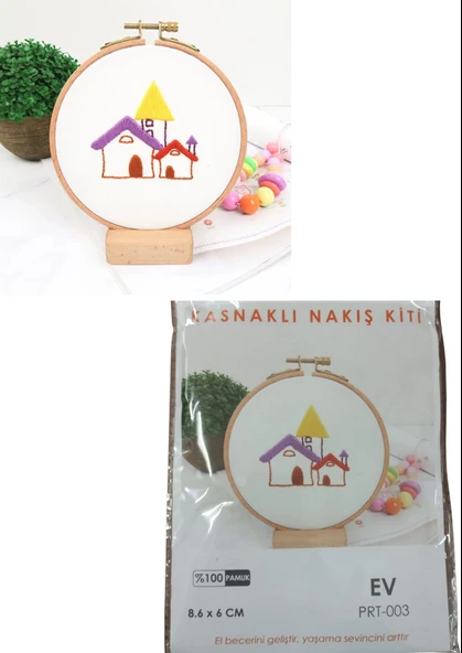 Nakış Kitleri Kasnaklı 8.6 X 6 cm Ev ürün görseli
