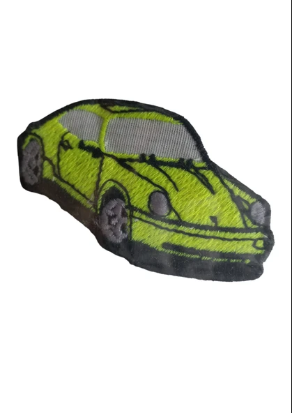 Aplike Ütü İle Yapışan Araba Yeşil Arma 3x4 cm ürün görseli