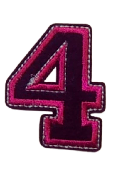 Aplike Ütü İle Yapışan 4  Rakamı  Arma 4x4 cm ürün görseli