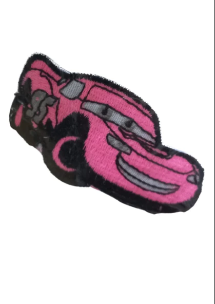 Aplike Ütü İle Yapışan Araba Pembe 95 Yazılı Arma 3x3 cm - 1