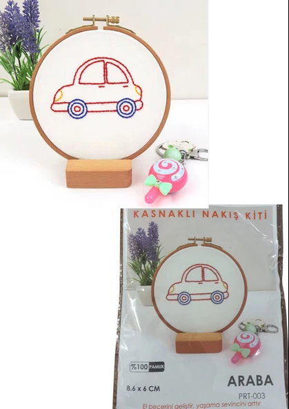 Nakış Kitleri Kasnaklı 8.6 X 6 cm Araba ürün görseli