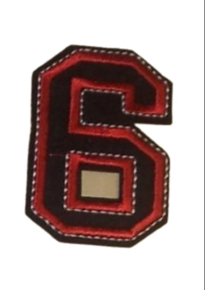 Aplike Ütü İle Yapışan 6  Rakamı  Arma 4x5 cm ürün görseli