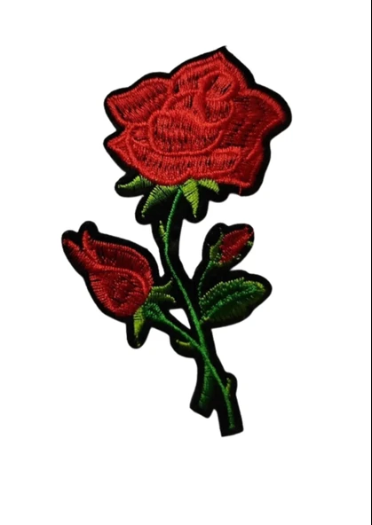 Aplike Ütü İle Yapışan Gül Büyük Arma 15x5 cm ürün görseli