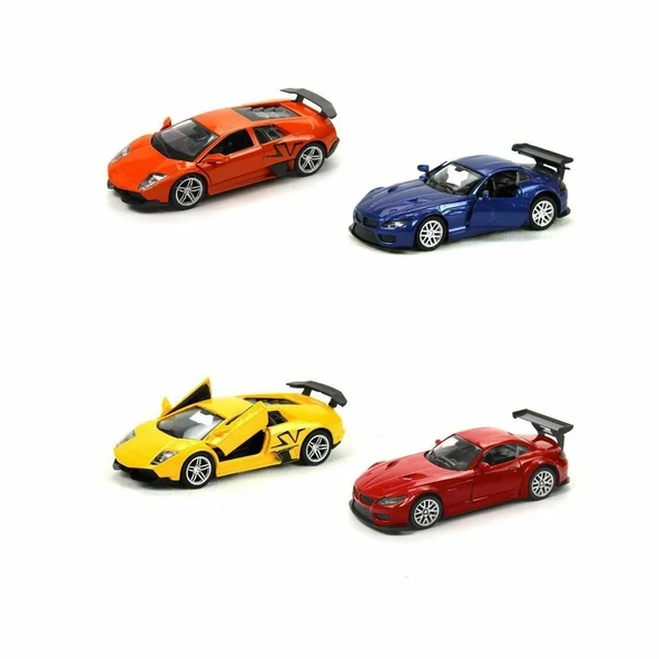 Tın-80133-12 Çekbırak 1:36 Die Cast Spor Araba - Vardem Oyuncak - 3