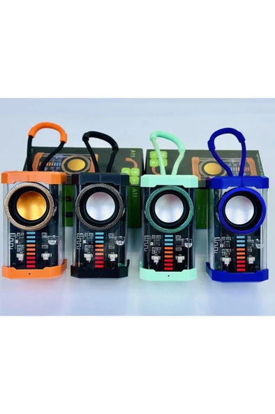 Şeffaf Mecha Müzik Tws Stereo Rgb Ritim İşıklı Hoparlör Kablosuz Bluetooth 5.0 Taşınabilir Hoparlör A11