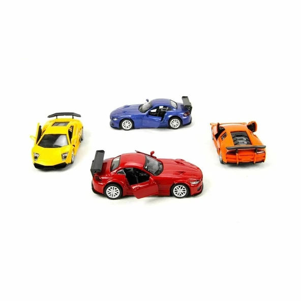 Tın-80133-12 Çekbırak 1:36 Die Cast Spor Araba - Vardem Oyuncak - 4