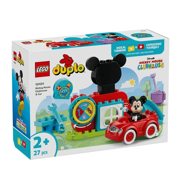 10454 Lego Duplo Mickey Mousenun Kulüp Evi Ve Arabası 27 Parça +2 Yaş