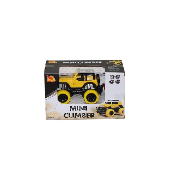 2719 1:43 Uzaktan Kumandalı Işıklı Mini Jeep 12 Cm