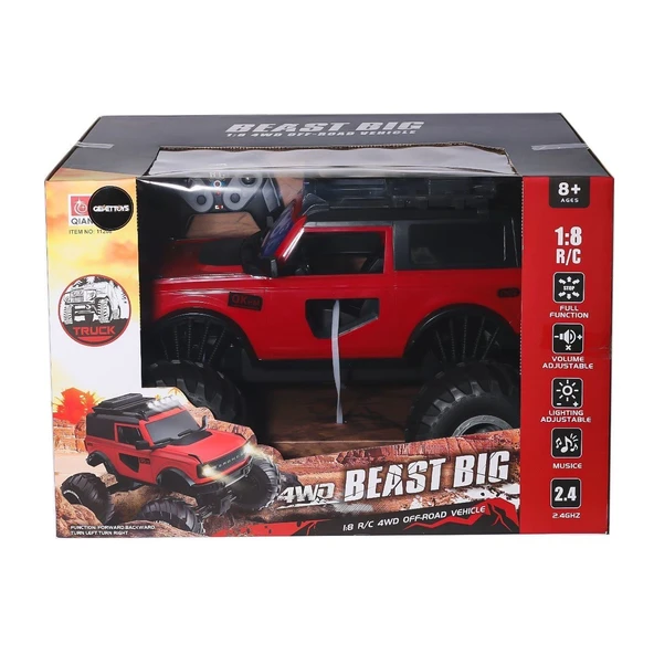 112409 Kumandalı Dev Jeep  1:18 -gepettoys - 2