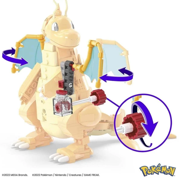 Hkt25 Mega™ Pokémon™ Dragonite 387 Parça +8 Yaş - 3