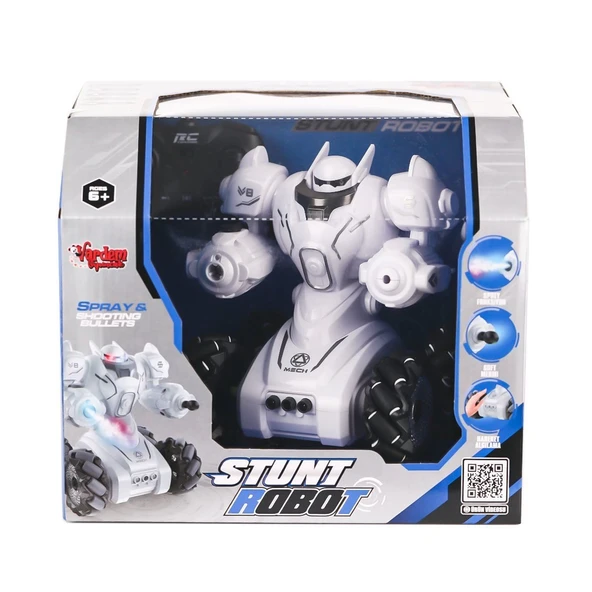 Syr-666-861 Kumandalı Şarjlı Işıklı Roket Ve Buhar Atan Robot Araba -vardem Oyuncak - 1