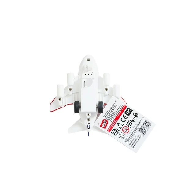 Xg879-209 Sesli Işıklı Metal Çek Bırak Uçak -birliktoys - 3