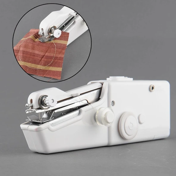 Mini Kolay Seyahat Ve Ev Tipi El Dikiş Makinesi Dikme Aleti - 4