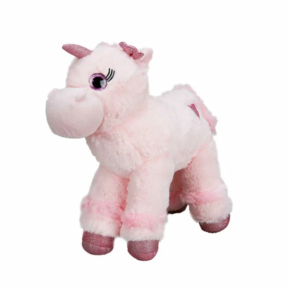 1511 Unicorn Renkli Peluş At 28 Cm - 2