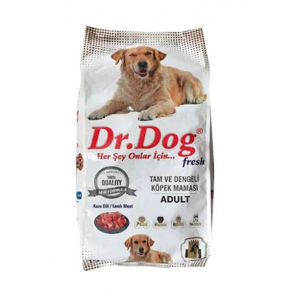 Dr.Dog Fresh Kuzu Etli Yetişkin Köpek Maması 15 KG