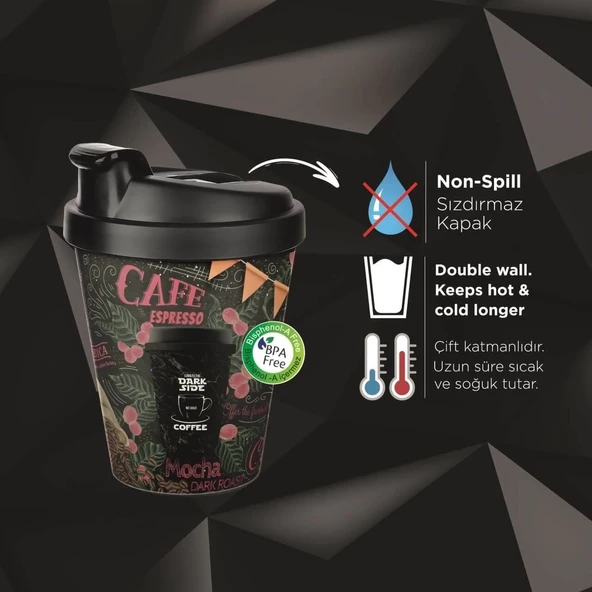 Kahve Bardağı - Termoslu 400ml - 13,5 Oz - 2