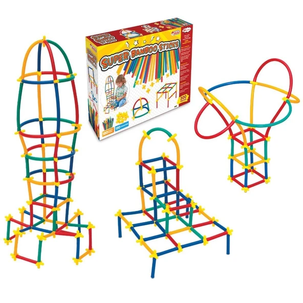03462 Dede, Süper Bambu Çubuklar - 300 Parça / +3 Yaş - 1